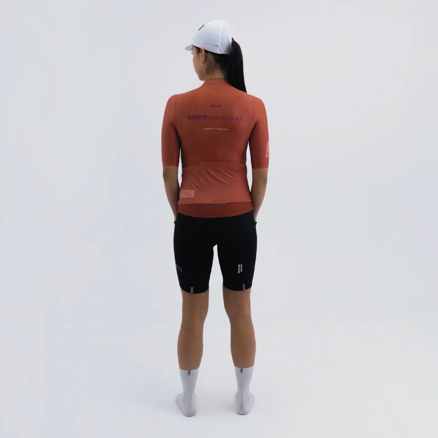Camisa de ciclismo fem Safetti Latitude Brick