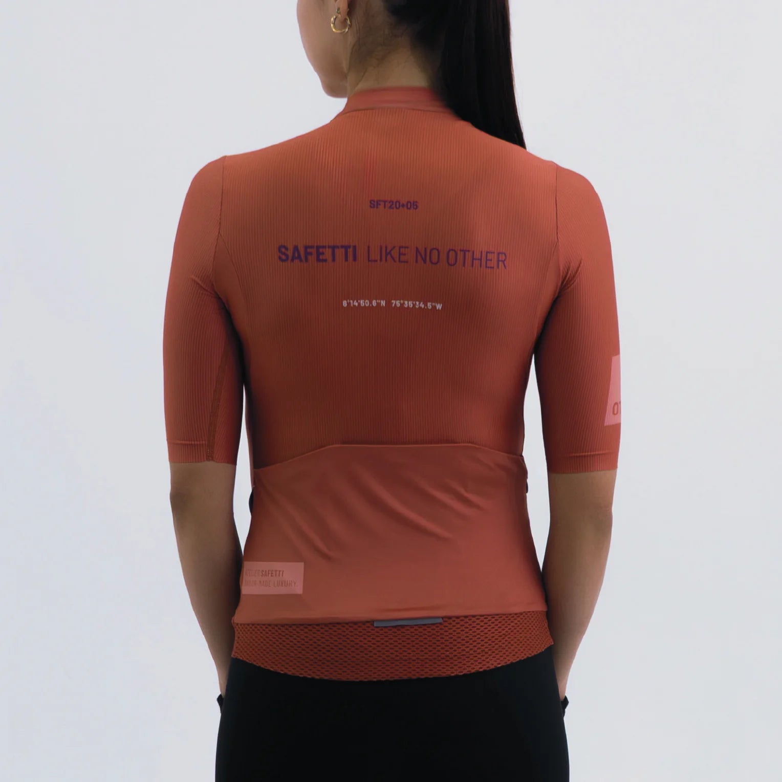 Camisa de ciclismo fem Safetti Latitude Brick