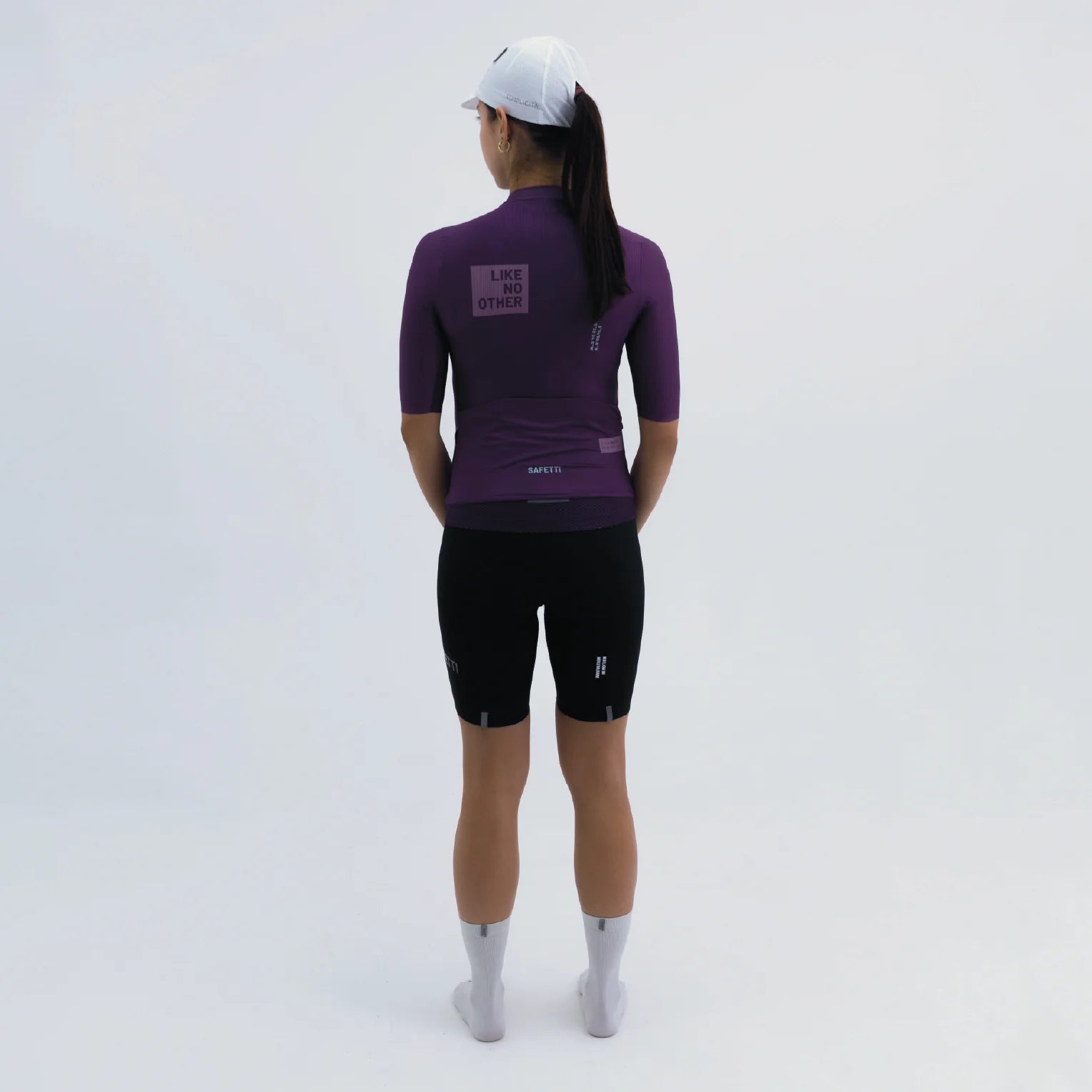 Camisa de ciclismo fem Safetti Latitude Blueberry