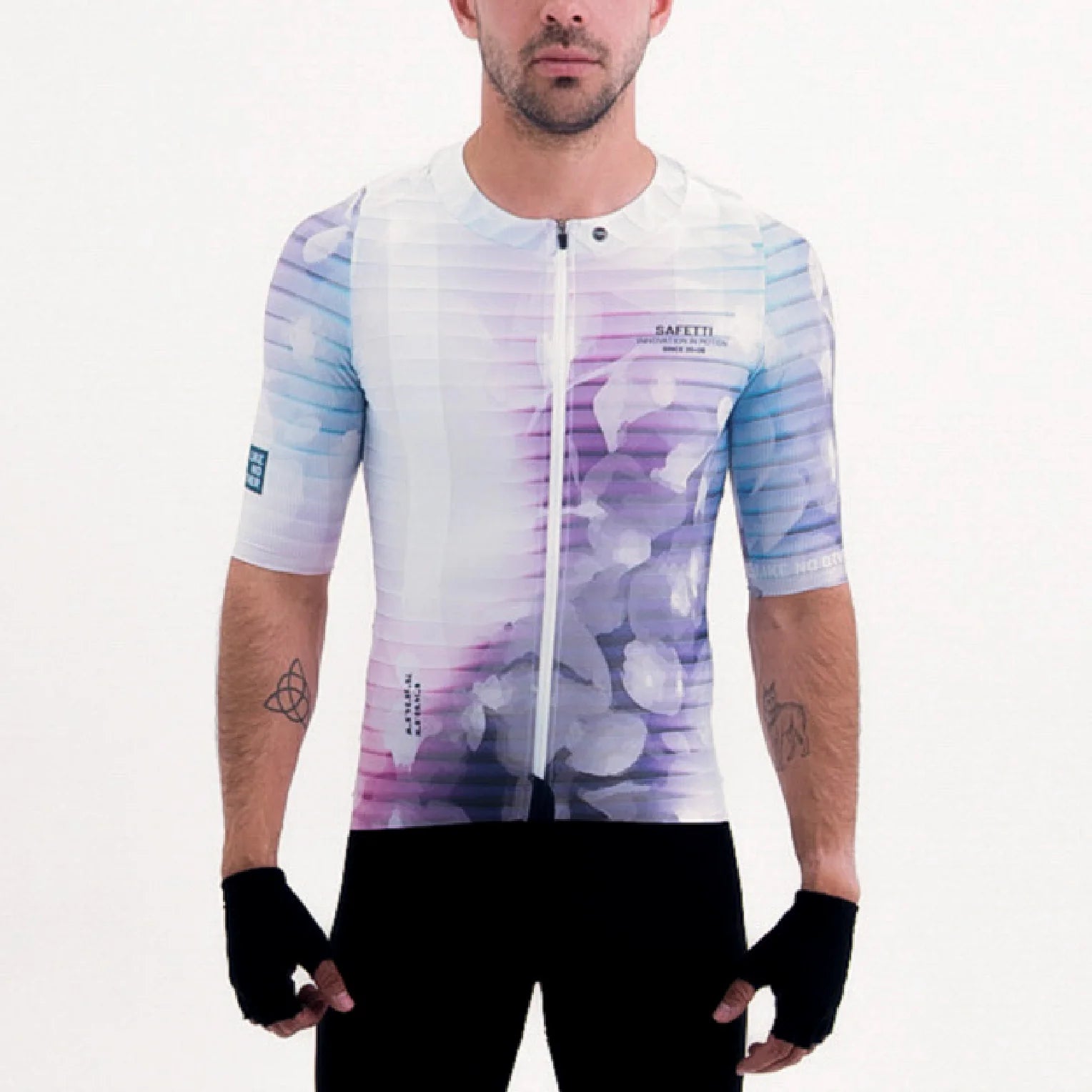 Camisa de ciclismo masc Safetti Latitude Distortion