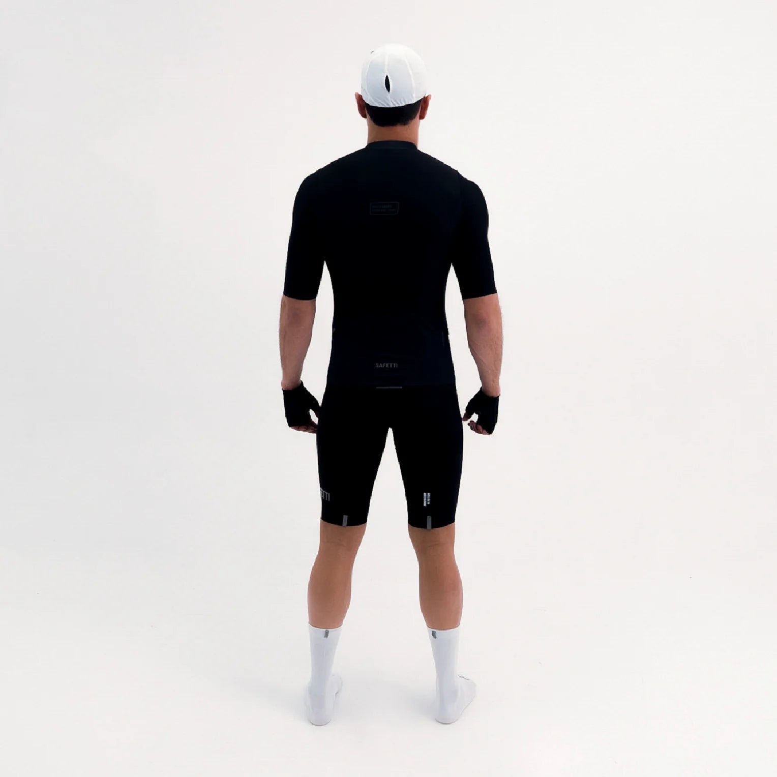 Camisa de ciclismo masc Safetti Latitude Nero