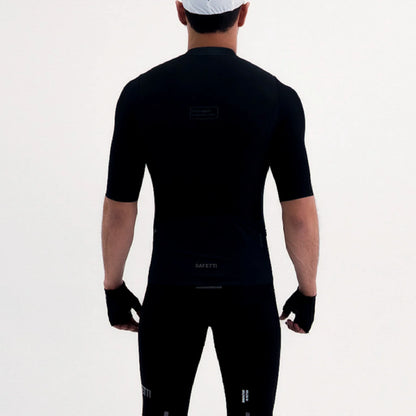 Camisa de ciclismo masc Safetti Latitude Nero