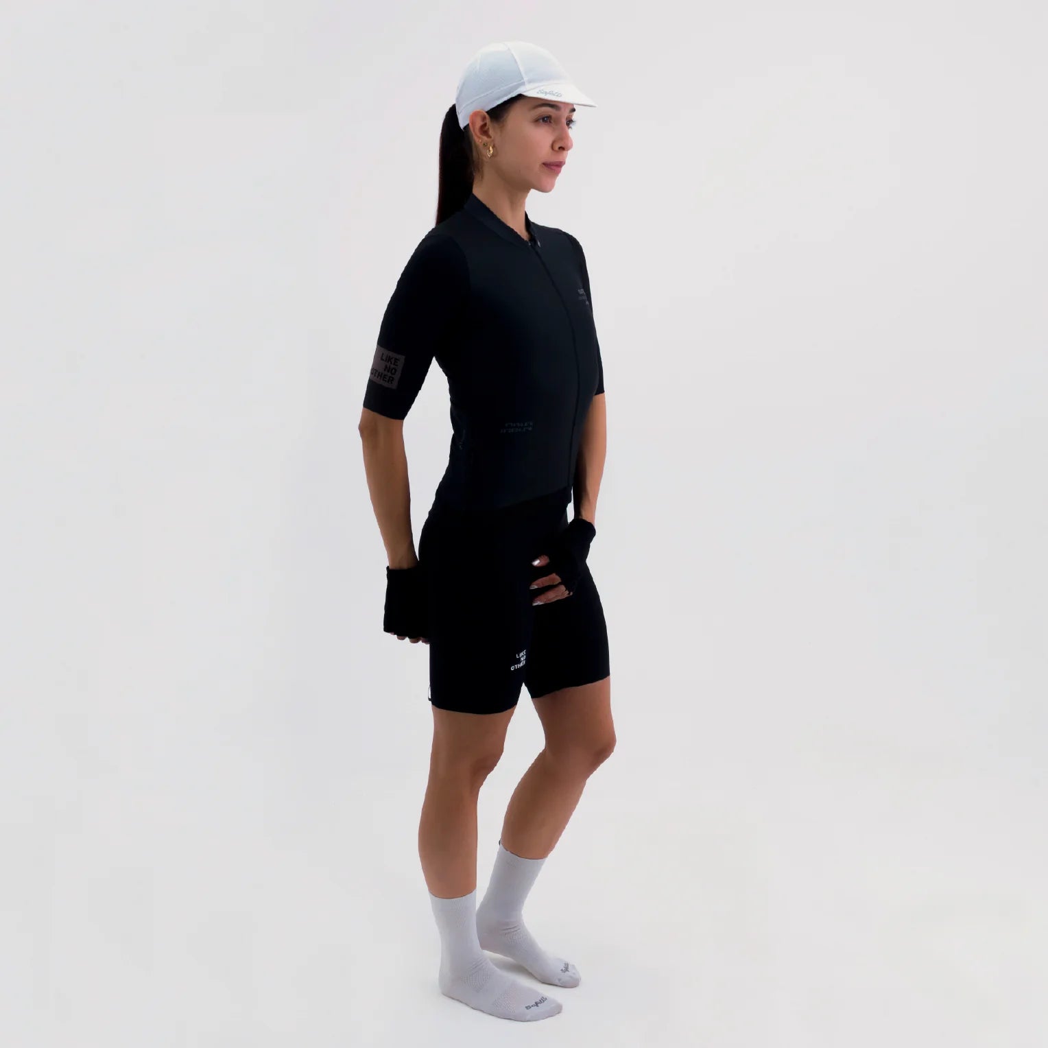 Camisa de ciclismo fem Safetti Latitude Nero