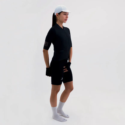 Camisa de ciclismo fem Safetti Latitude Nero