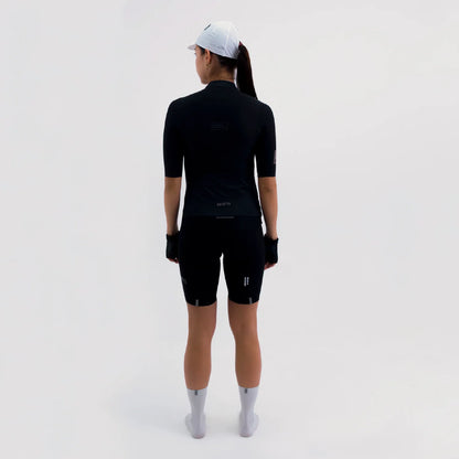 Camisa de ciclismo fem Safetti Latitude Nero
