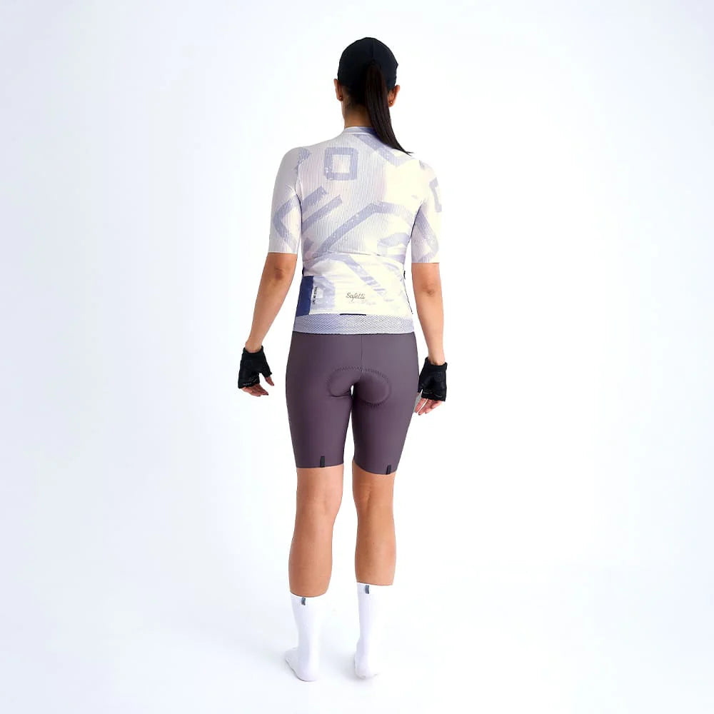 Camisa de ciclismo fem Safetti Engraved Grit