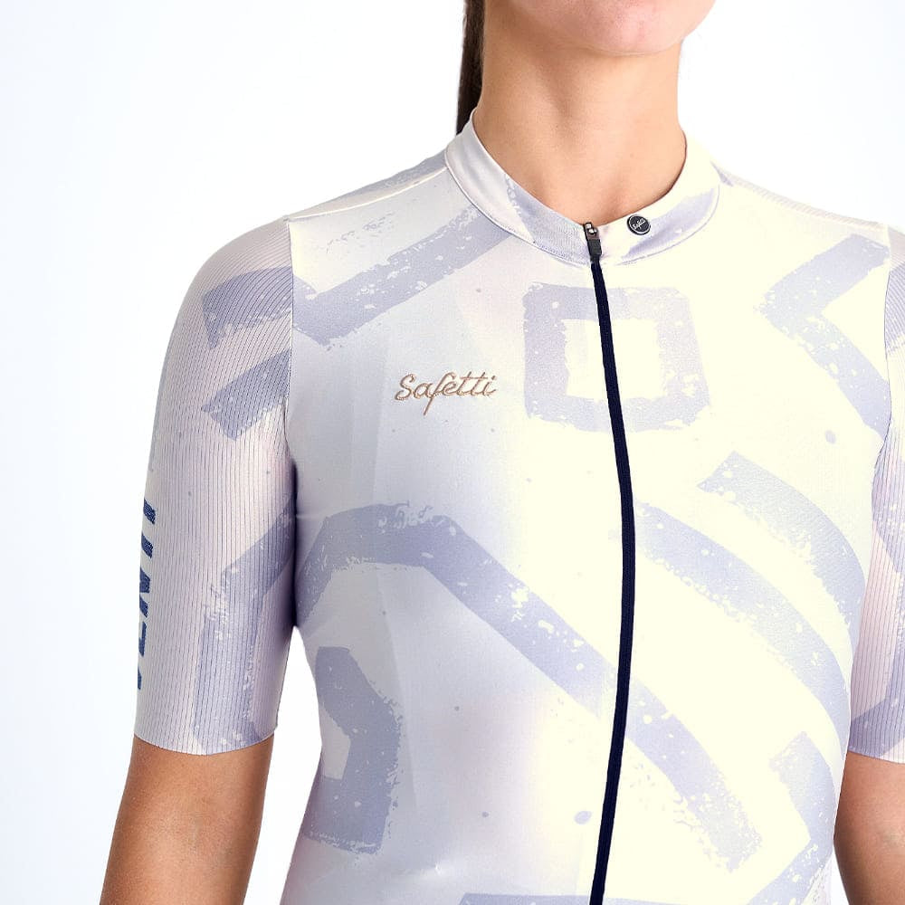 Camisa de ciclismo fem Safetti Engraved Grit