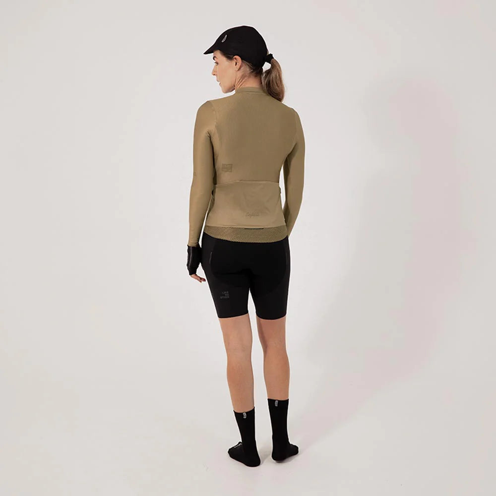 Camisa de ciclismo ML fem Safetti Essential Gold