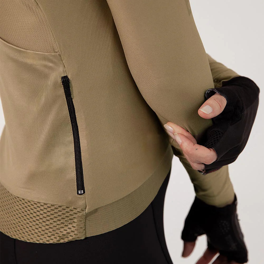 Camisa de ciclismo ML fem Safetti Essential Gold