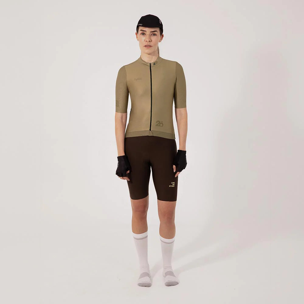 Camisa de ciclismo fem Safetti Essential Gold