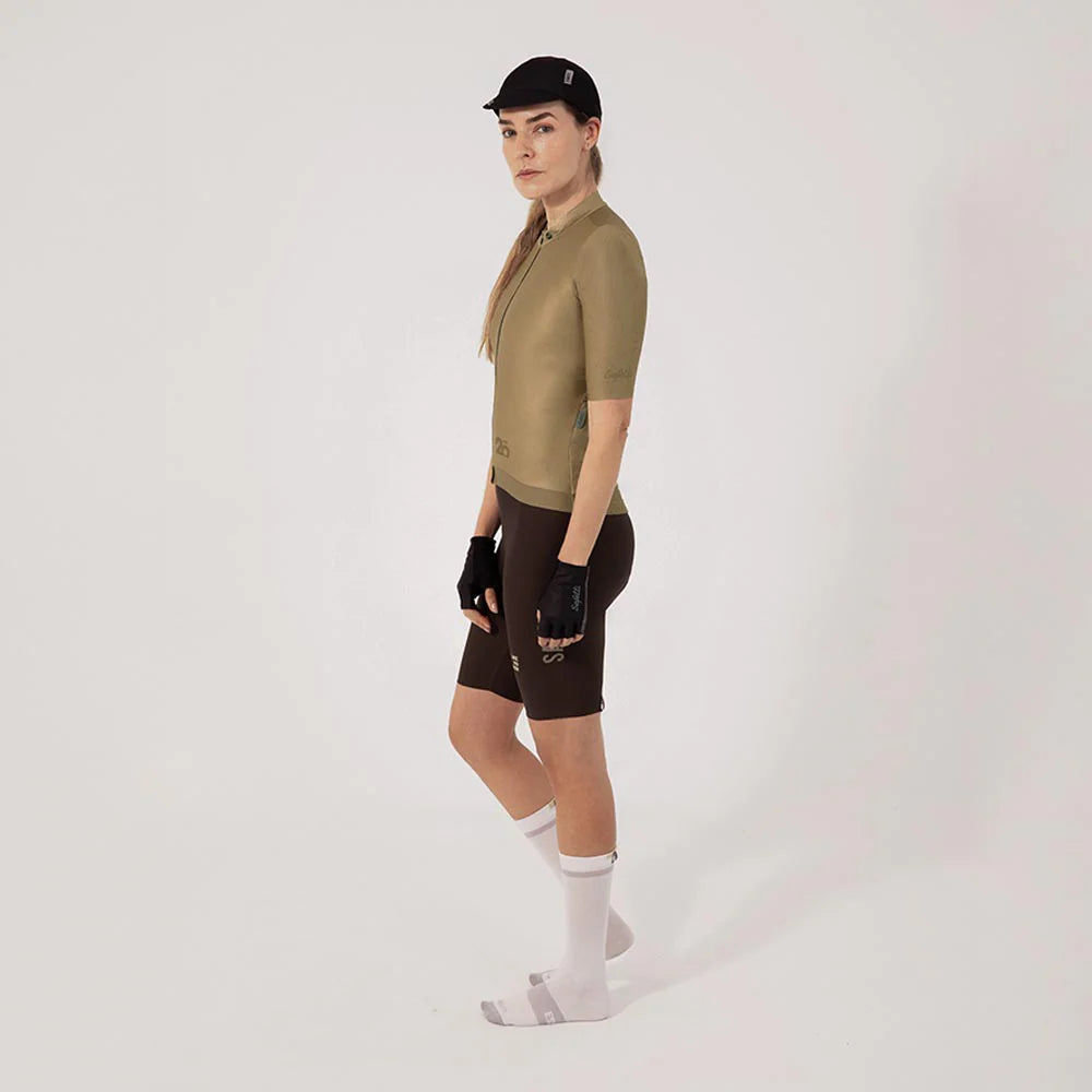 Camisa de ciclismo fem Safetti Essential Gold