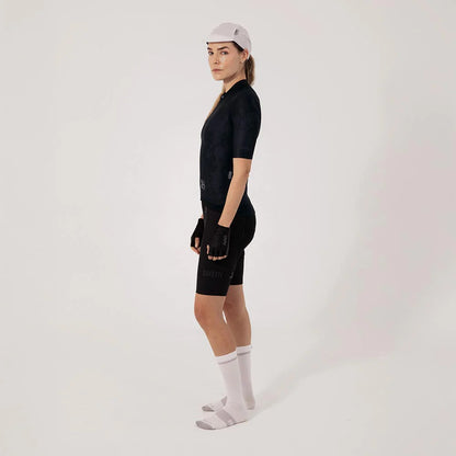 Camisa de ciclismo fem Safetti Essential Black