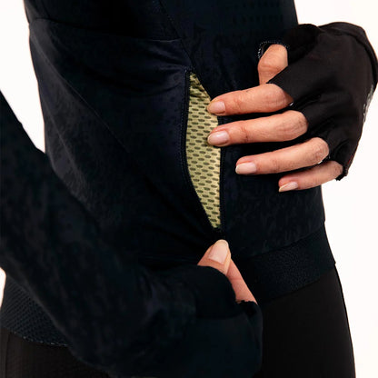 Camisa de ciclismo ML fem Safetti Essential Black