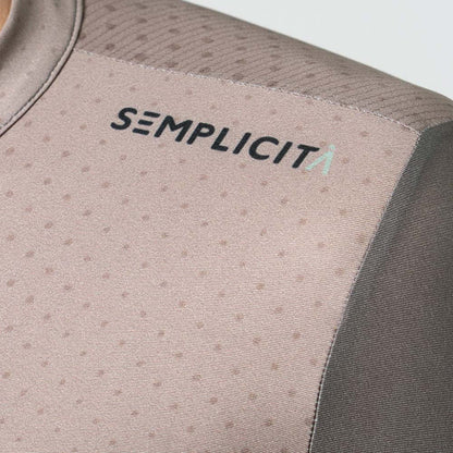 Camisa de ciclismo ML fem Safetti Semplicitá Avelã