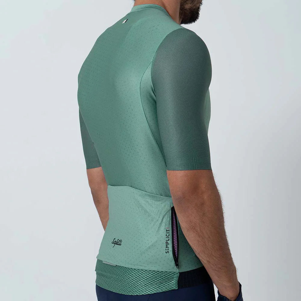 Camisa de ciclismo masc Safetti Semplicitá Cadet Blue