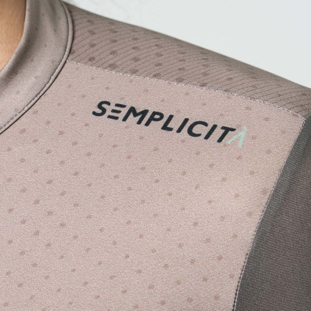 Camisa de ciclismo ML masc Safetti Semplicitá Avelã