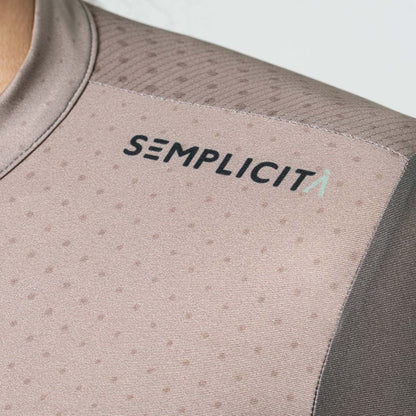 Camisa de ciclismo ML masc Safetti Semplicitá Avelã