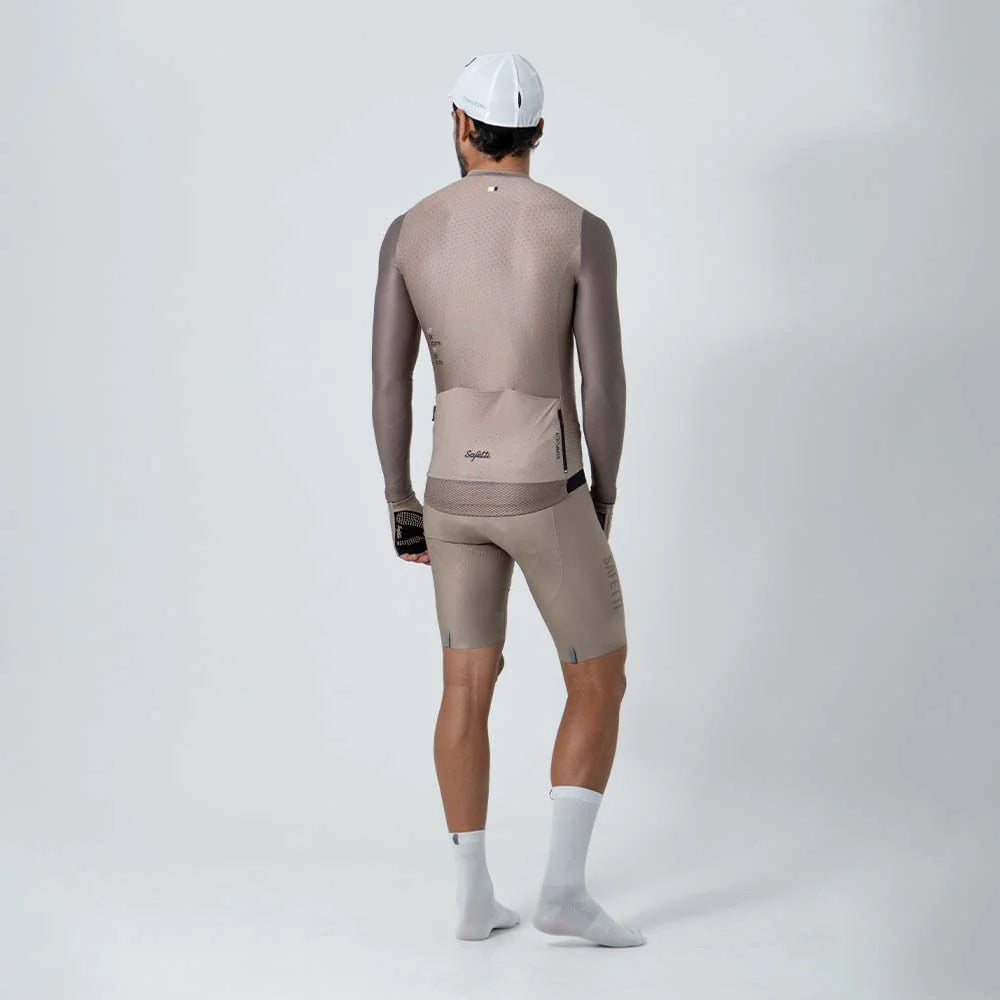 Camisa de ciclismo ML masc Safetti Semplicitá Avelã