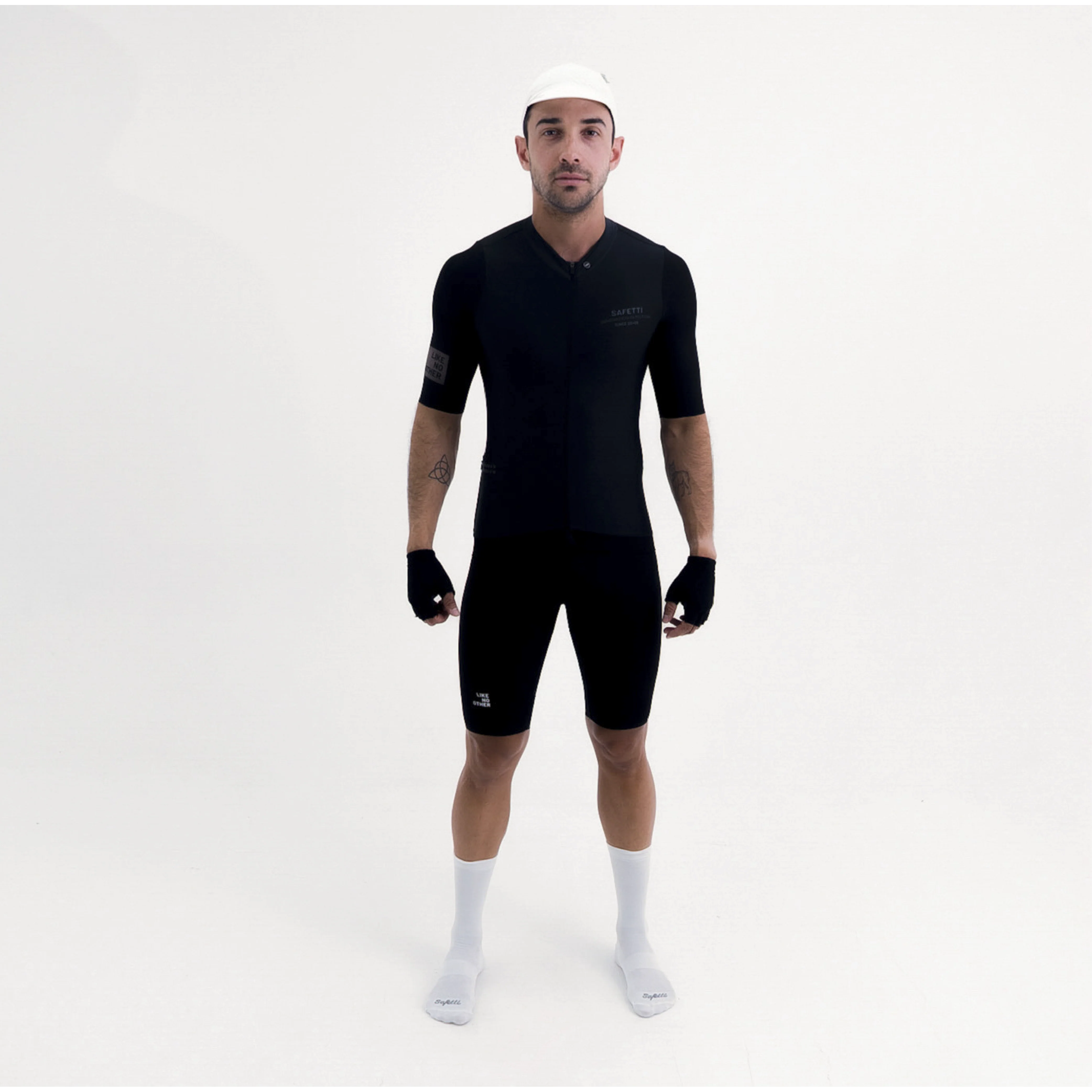 Camisa de ciclismo masc Safetti Latitude Nero