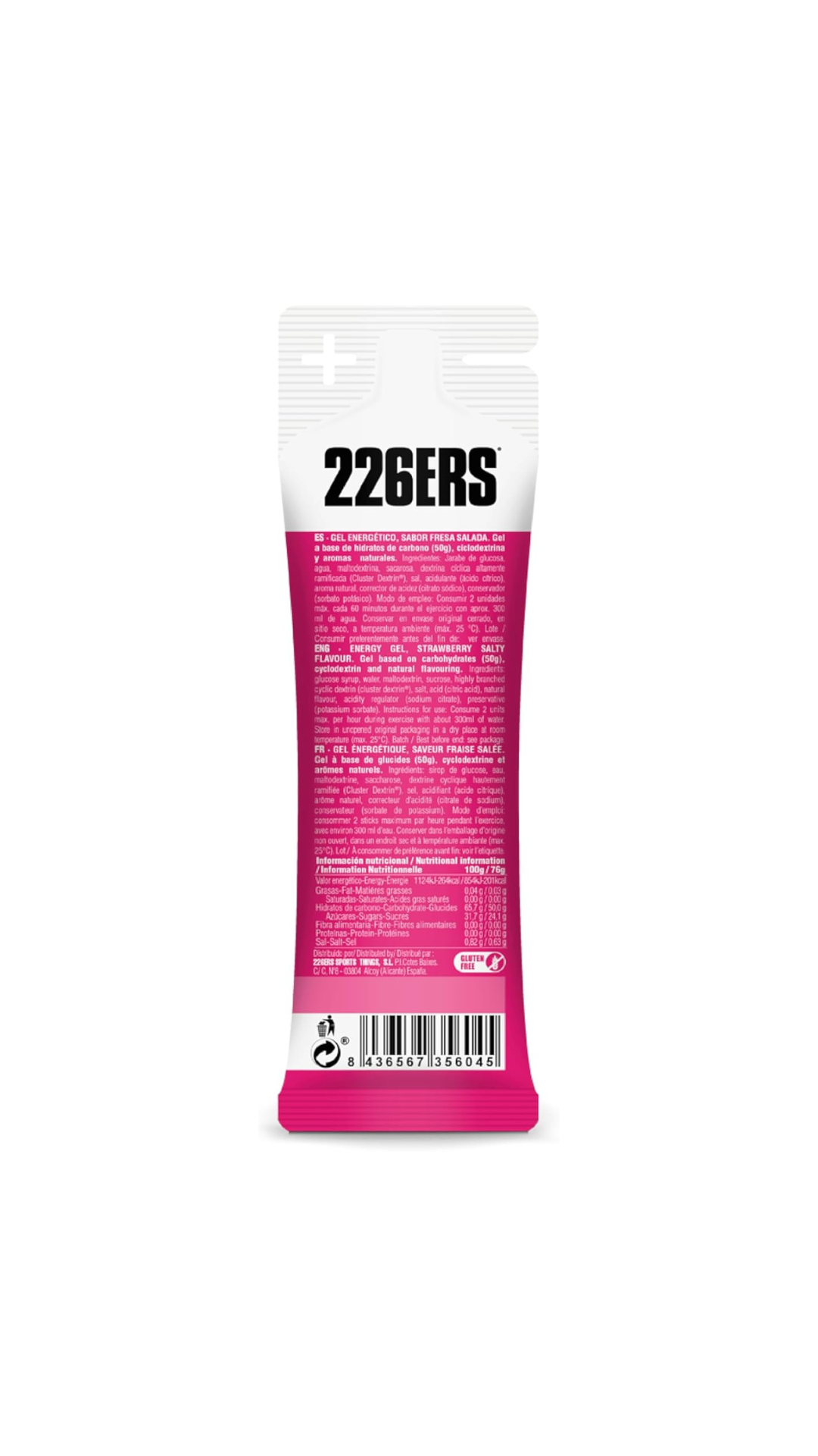 226ers High Energy Gel - Morango Salgado