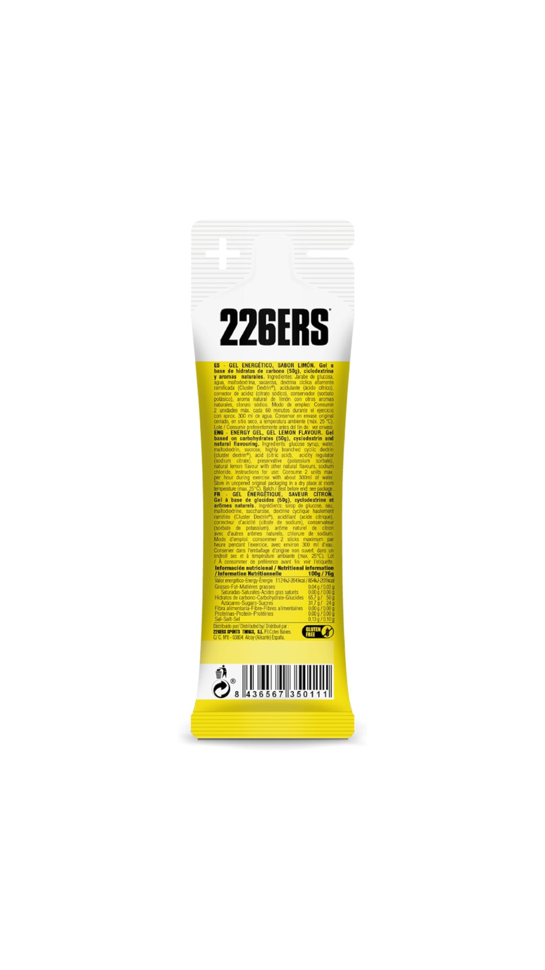 226ers High Energy Gel - Limão