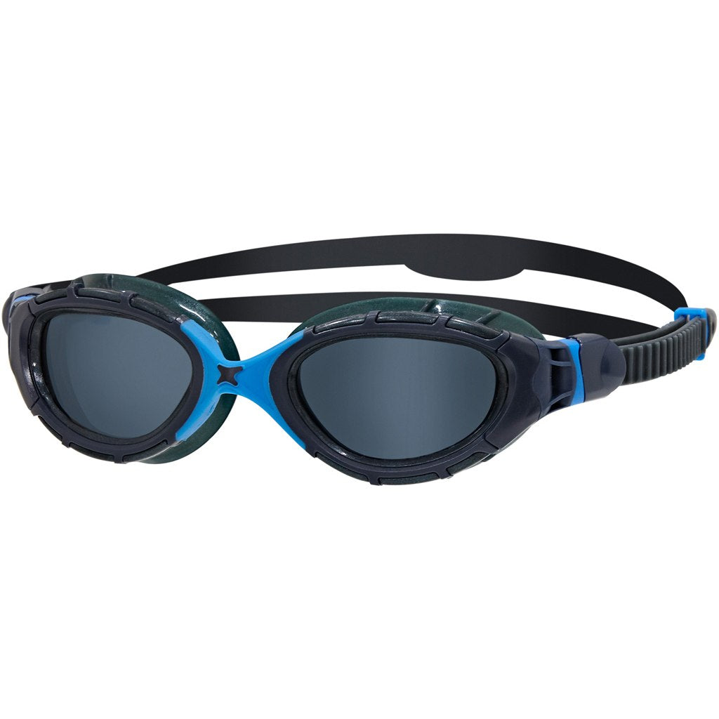 Óculos de Natação Zoggs Predator Flex Lente Fumê - Preto e Azul