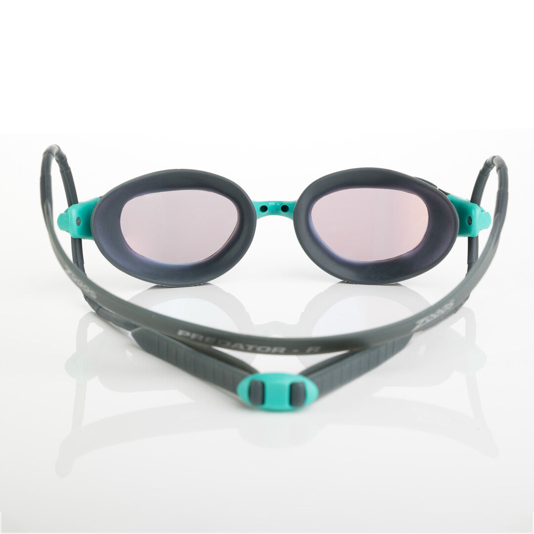 Óculos de Natação Zoggs Predator Lente Reactor - Turquoise e Cinza