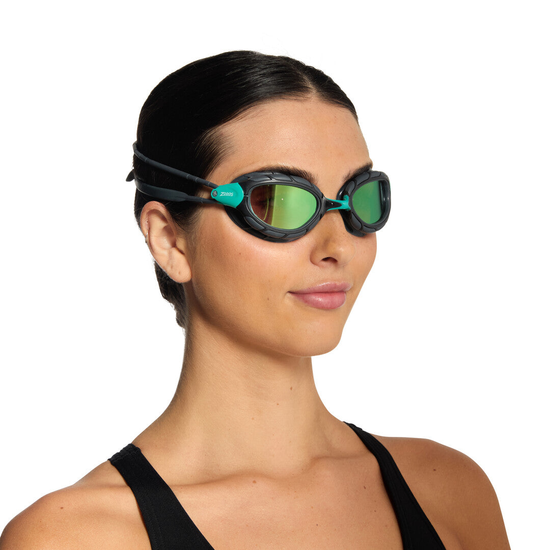 Óculos de Natação Zoggs Predator Lente Reactor - Turquoise e Cinza