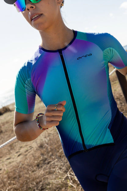 Athlex Aero Race Suit V2 Fem - Lilás / Azul