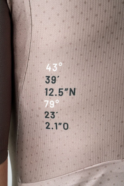 Camisa de ciclismo masc Safetti Semplicitá Avelã