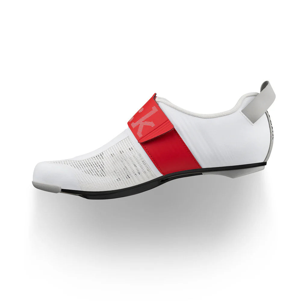 Sapatilha Fizik Hydra Aerowave Carbono - branca, vermelha e azul