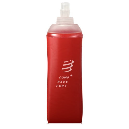 Garrafa de Silicone ErgoFlask Compressport Vermelha - 500ml