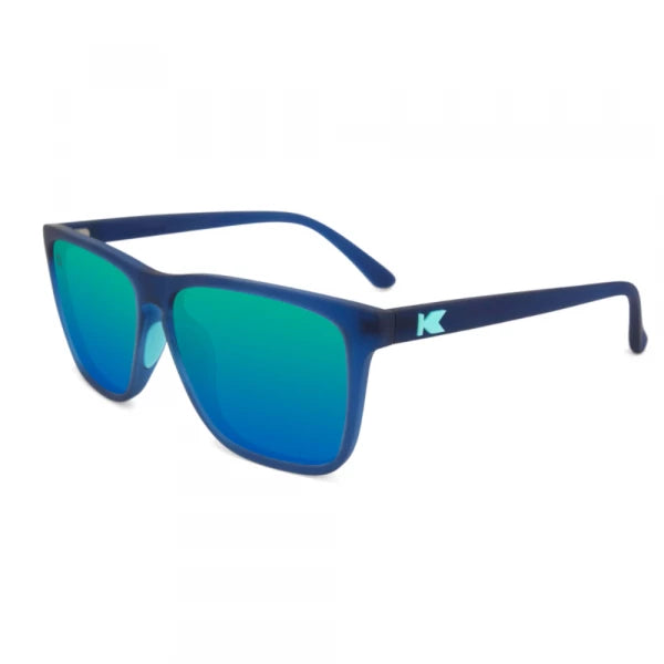 Óculos de Sol Knockaround Fast Lanes Sport - Rubberized Navy / Mint