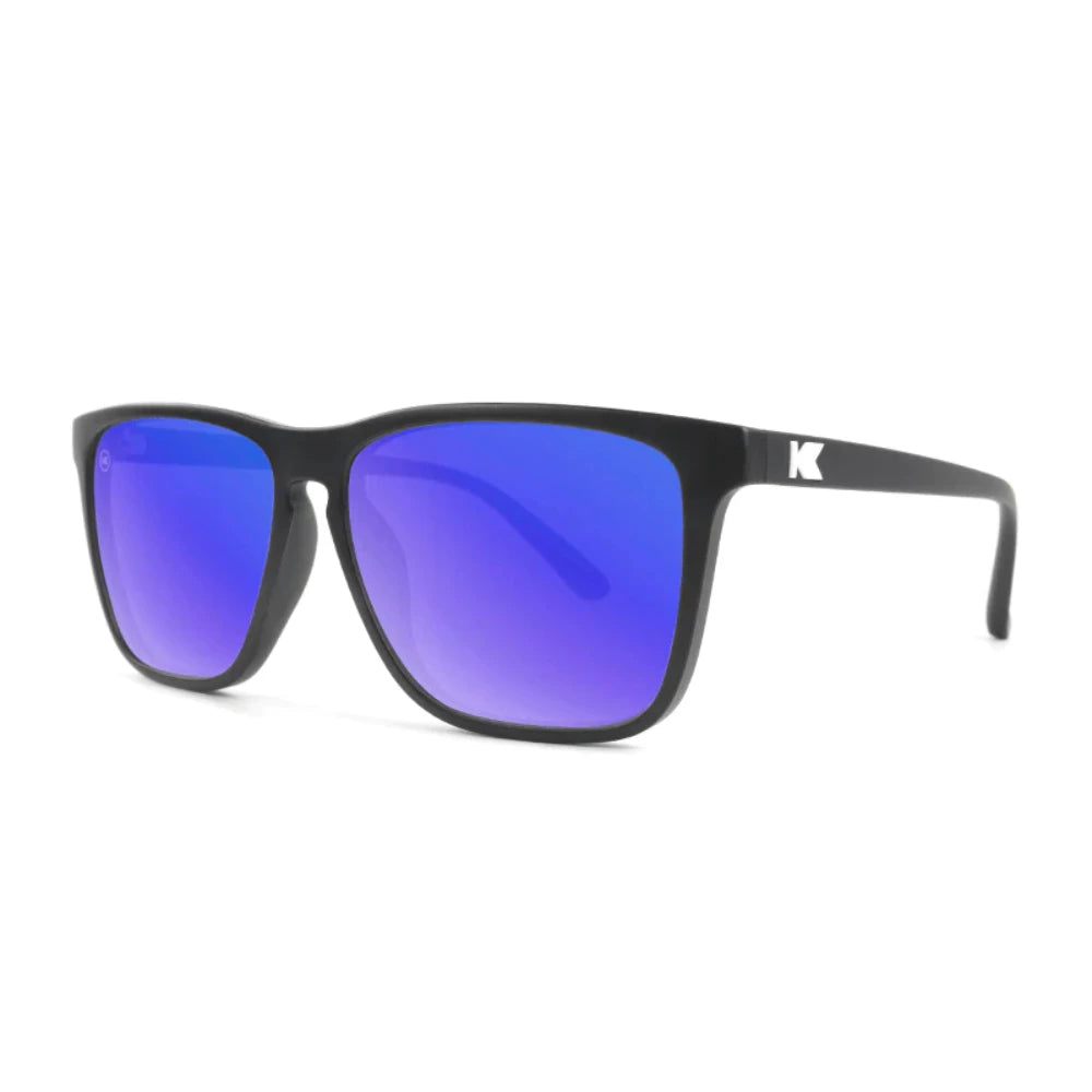 Óculos de Sol Knockaround Fast Lanes - Matte Black / Moonshine