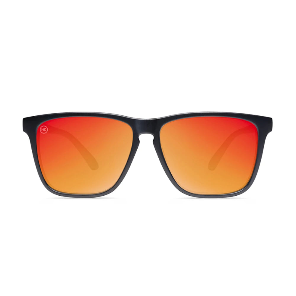 Óculos de Sol Knockaround Fast Lanes - Matte Black / Red Sunset