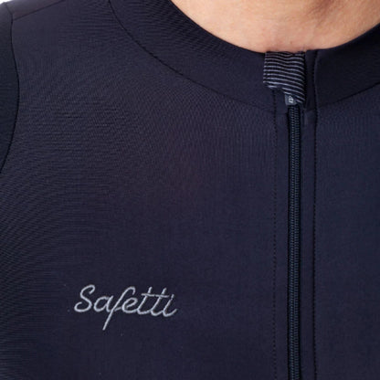 Camisa de ciclismo masc Safetti Verona Nero