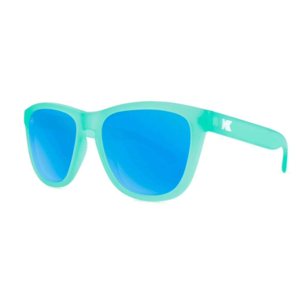 Óculos de Sol Knockaround Premiums - Frosted Rubber Mint / Aqua