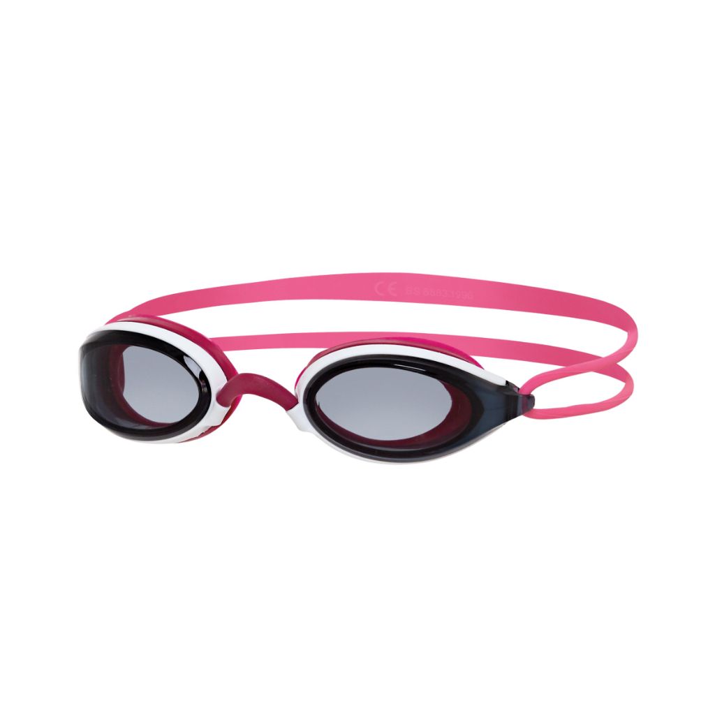 Óculos de Natação Zoggs Fusion Air Lente Fumê - Branco e Rosa
