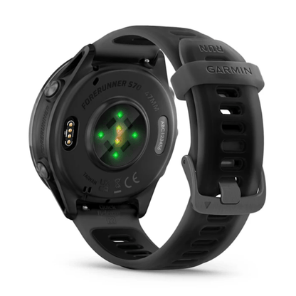 Relógio Garmin Forerunner 570 com Monitor Cardíaco de Pulso e GPS (47mm) - preto