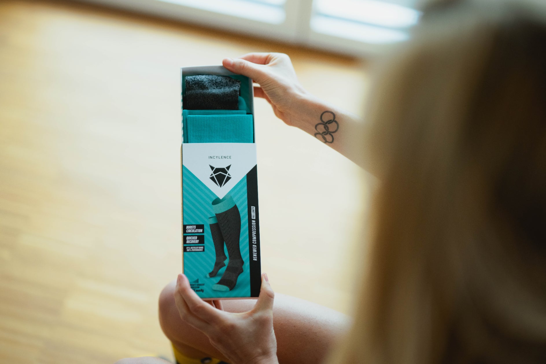 Incylence Renewed Compression V2 Dark Grey Cyan