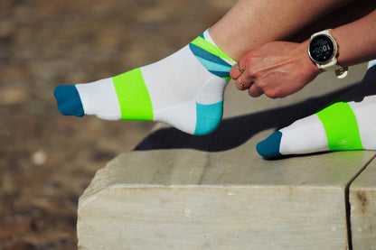 Incylence Running Loops Short White Green