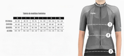 Camisa de ciclismo fem Safetti Engraved Purple