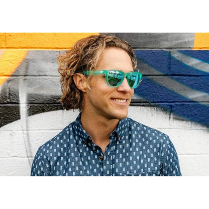 Óculos de Sol Knockaround Premiums - Frosted Rubber Mint / Aqua