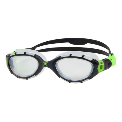 Óculos de Natação Zoggs Predator Flex Lente Transparente - Preto e Limão