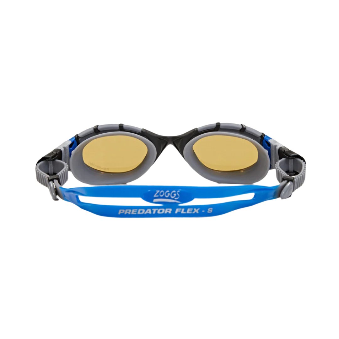 Óculos de Natação Zoggs Predator Flex Lente Polarizada Ultra Bronze - Azul e Branco