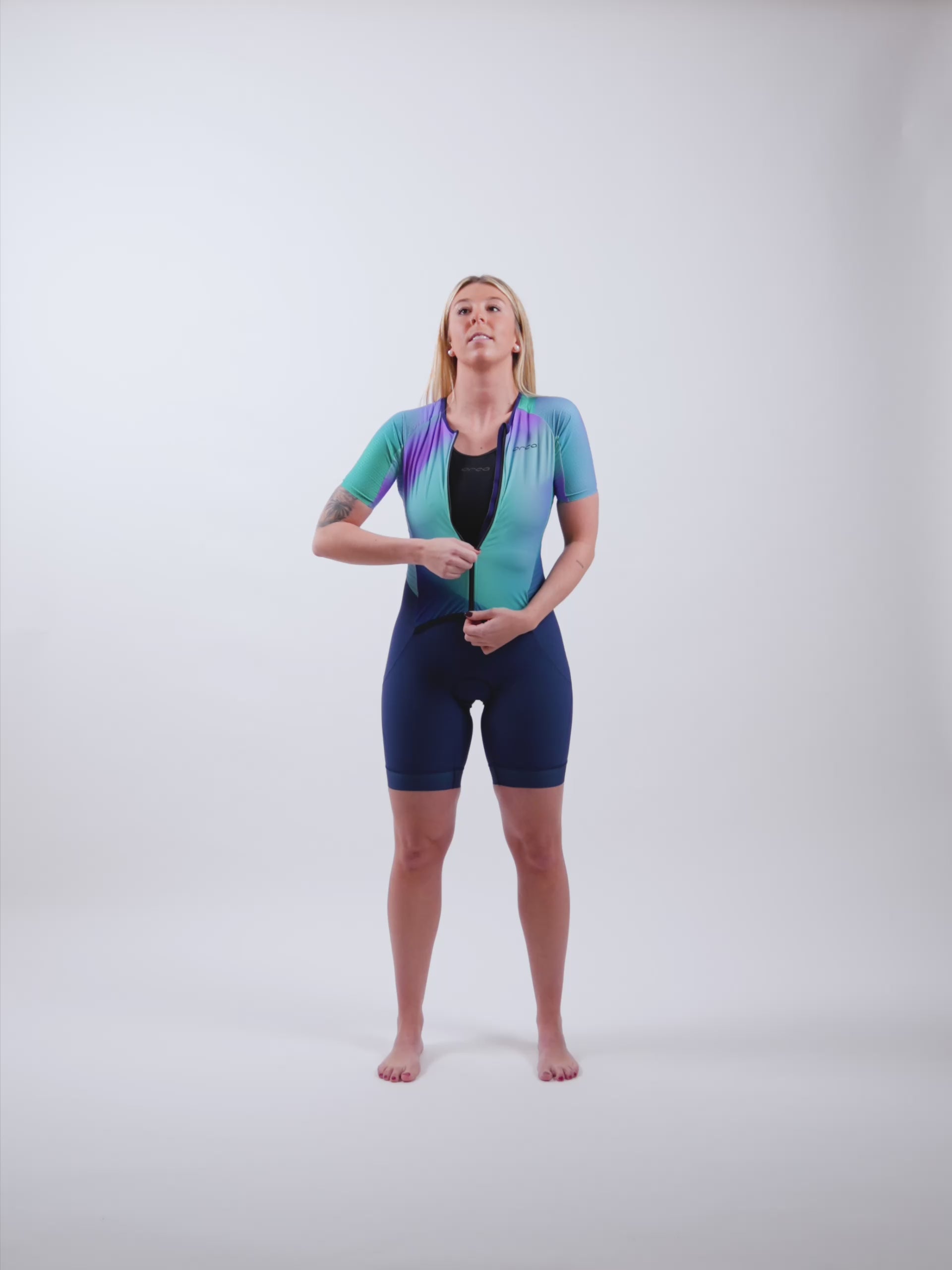 Athlex Aero Race Suit V2 Fem - Lilás / Azul