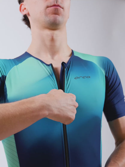 Athlex Aero Race Suit V2 Masc - Verde / Azul