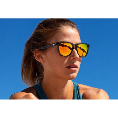 Óculos de Sol Knockaround Premiums Sport - Clear Grey / Sunset