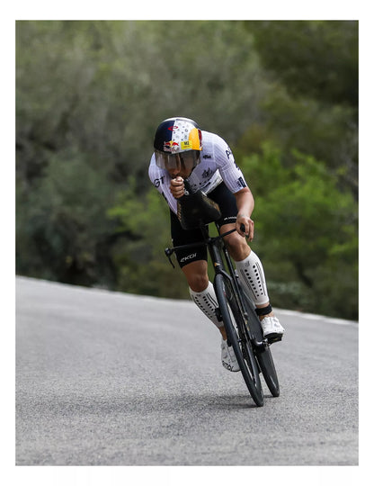 Canelito De Compressão Compressport R2 Aero 2.0 - branco com preto