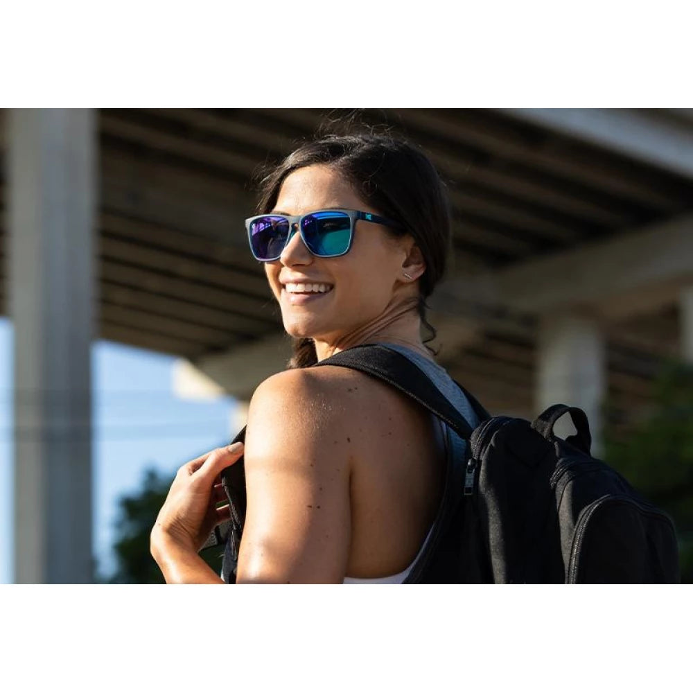 Óculos de Sol Knockaround Fast Lanes Sport - Rubberized Navy / Mint